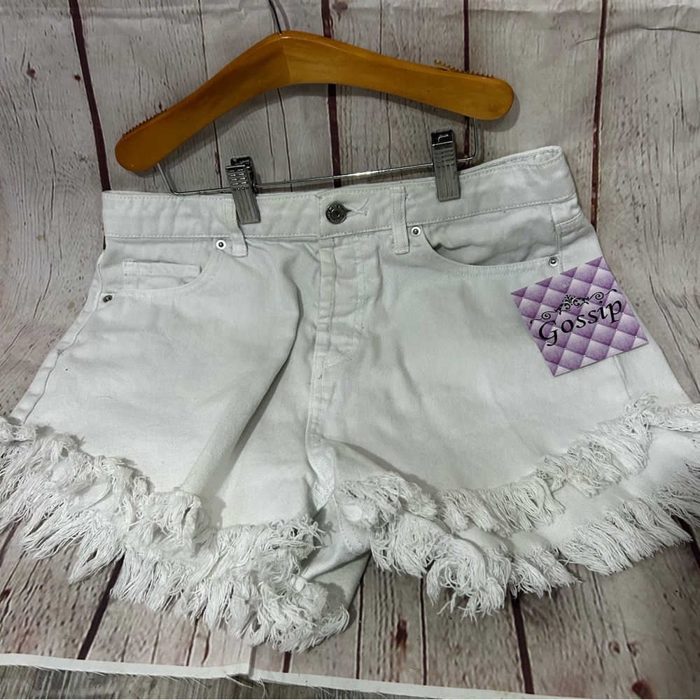 Wild Fable White Frayed Jean Shorts Size 6